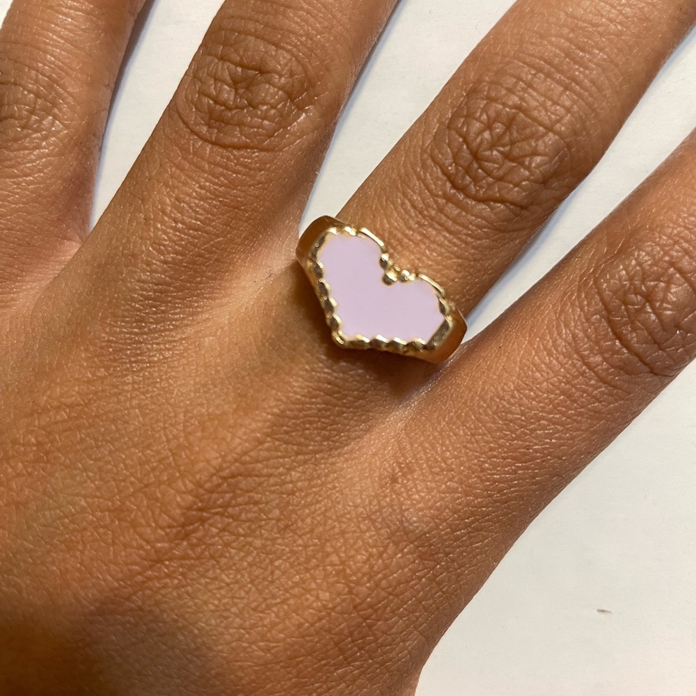 Gold Heart-Shaped Ring